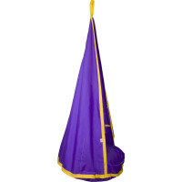 Одноместные круглые качели-гамак BELON familia LILAC КА-001-LILAC