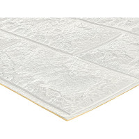 Комплект 3d панелей для стен LAKO классический кирпич белый, 70x77 см, 5 шт. LKD-01-04-501-KO