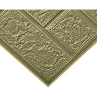 Комплект 3d панелей для стен LAKO классический кирпич серо-зеленый, 70x77 см, 5 шт. LKD-01-04-508-KO