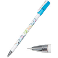 Ручка гелевая Flexoffice rabbit синяя, 12 шт FO-GEL018H BLUE