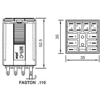 Промежуточное реле ComatReleco C4-A40BX/UC48V PN118676