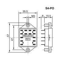 Колодка розетка для промежуточного реле S4-PO ComatReleco PN132609