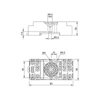 Колодка розетка для промежуточного реле S3-S ComatReleco PN92684