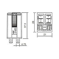 Промежуточное реле ComatReleco R7-A20D/DC110V PN93446