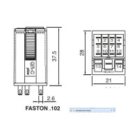 Промежуточное реле ComatReleco C9-R21/DC12V PN85055