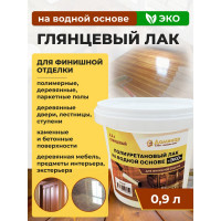 Полиуретановый лак на водной основе Доминар ЭКО глянцевый 0,9 л B60898