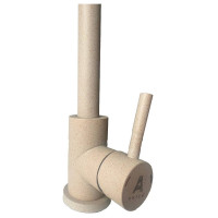 Смеситель для кухни Антей Булат с высоким изливом, нержавеющая сталь, цвет бежевый 1/10 511512-ANT