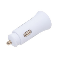 Автомобильное зарядное устройство More Choice 2USB 2.4A для Type-C AC23a White
