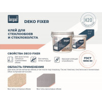 Клей для стеклообоев и стеклохолста Bergauf Deko fixer акриловый, 10 кг 71577