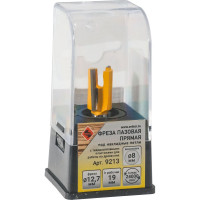 Фреза пазовая прямая под накладные петли 12.7x19 мм, хвостовик 8 мм Энкор 9213