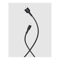 Дата-кабель More Choice USB 2.0A для micro USB TPE 1м K26m Black