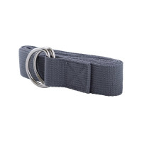 Ремень для йоги с металлическим карабином PRCTZ yoga strap, серый PY7501