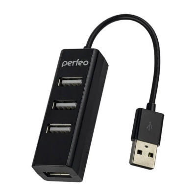 Usb-хаб Perfeo USB-HUB 4 Port, (PF-HYD-6010H Black) чёрный 30012248