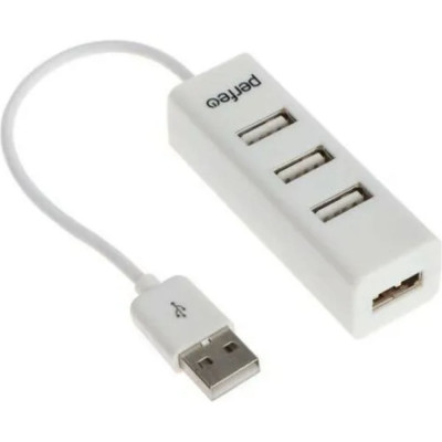 Usb-хаб Perfeo USB-HUB 4 Port, (PF-HYD-6010H White) белый 30012249