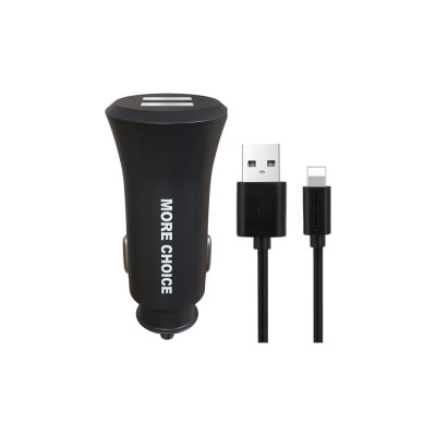 Азу для Lightning 8-pin More Choice 2USB 2.4A