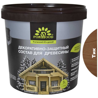 Декоративно-защитный состав для древесины Forwood ВДПФ-1601 4630058024534