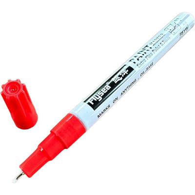 Маркер для маркировки кабеля и проводов Flysea Paint Marker FS-119-red