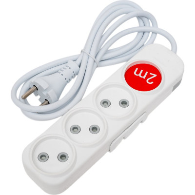 ELBI Myra Удлинитель 4вх с защитными шторками 2м (2x1) 527-010202-430