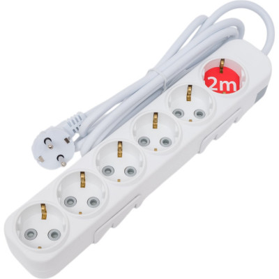 ELBI Myra Удлинитель с/з 6вх с защитными шторками 2м (3x1,5) 527-010202-621