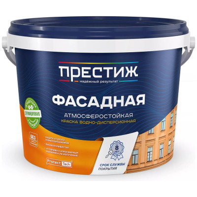 Водно-дисперсионная краска ПРЕСТИЖ Фасадная 13 кг 43162