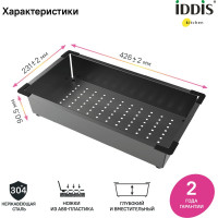 Коландер IDDIS Kitchen Line KOL23GMi59