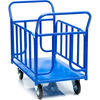 Тележка Стелла-техник платформенная, с бортами, 600х1000мм, КПО-300Т-125-К