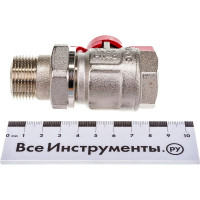 Полнопроходной кран НВ 3/4 с разъемным соединением, бабочка Uni-Fitt 113T3000