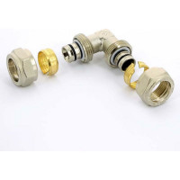 Обжимной угол 20 никелированный Uni-Fitt 663N7700