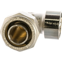 Обжимной угол обж-В 26х3/4 никелированный Uni-Fitt 664N8300