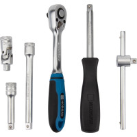 Набор торцевых 6-гранных головок 1/4" NORGAU 35 предметов с аксессуарами, тип N2035-S414 063593035