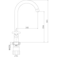 Смеситель для раковины Rossinka RS39-72U