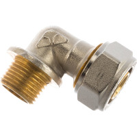 Угольник с НР PRO AQUA компресс. 20x1/2 K02-20-M15