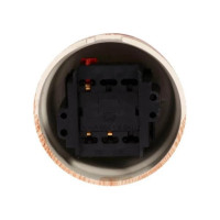 Проходной выключатель Electraline на два положения, Карельская сосна В1-202-13
