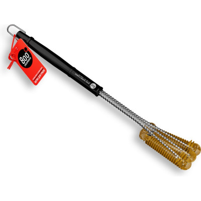 Щетка прямая латунная для чистки решеток 800 Degrees Triple Head Row Brush 800DGR-TLS008