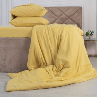 Пододеяльник KUPU-KUPU VIOLETT 140x205, трикотаж, горчица KPМ-15горчица