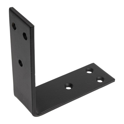 Уголок крепежный усиленный Дверной Страж 115x115x40 толщ. 5 мм черный ДС74237