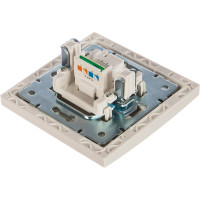 Телефонная розетка LEZARD RAIN евро белый 703-0202-137