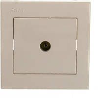 Телевизионная розетка LEZARD RAIN оконечная крем 703-0303-130