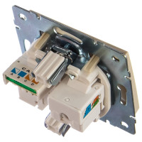 Розетка LEZARD RAIN компьютерная + телефон крем 703-0388-143