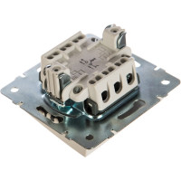 Кнопка звонка LEZARD RAIN белая 703-0288-103