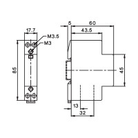 Блок вспомогательных контактов для модульных контакторов BENEDICT RC-R 230 PN40976