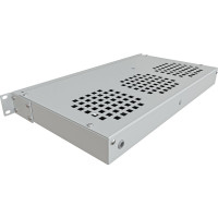 Модуль вентиляторный NTSS крепление на 19 1U, 3 элемента, электронный термоконтроллер, цифровой термодатчик, серый RAL 7035 NTSS-FAN3/19T