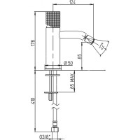Смеситель для биде Кокс Грип Paini хром 7GCR304