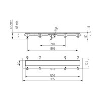 Смеситель встраиваемый для раковины Paini Duomo, матовое золото, покрытие PVD 60796