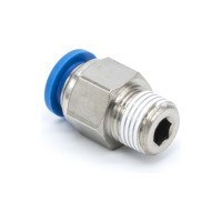 Фитинг цанговый прямой с наружной резьбой R1/8", 10 шт HARRISON HRS-PC601/10