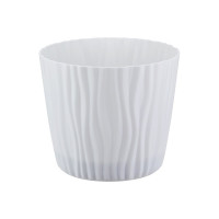 Кашпо IDEA ВОЛНА D160мм, 2л, с вкладышем Белый М 3188