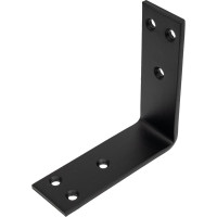 Уголок крепежный усиленный Дверной Страж 115x115x40 толщ. 5 мм черный ДС74237