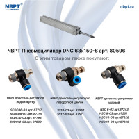 Пневмоцилиндр NBPT DNC 63x150-S 80596
