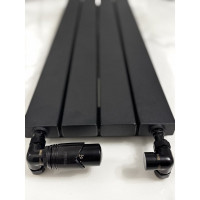 Термостатический осевой комплект VIVALDO 1/2", черный, в блистере AXTRV-BL