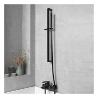 Душевая стойка квадратная без акс. Paini брашированный чёрный PVD 50PZ129QQRI